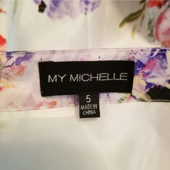 My Michelle Skirt Purple Floral Maxi Size 5 - Picture 10 of 13